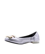 GUESS MICKLE Ballerines en cuir étain - Chaussures Femme - 3