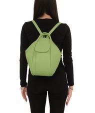 LESAC TRIO Sac à dos en cuir martelé pomme verte - Sacs pour Femme - 5