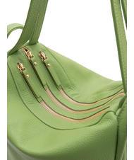LESAC TRIO Sac à dos en cuir martelé pomme verte - Sacs pour Femme - 7