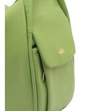LESAC TRIO Sac à dos en cuir martelé pomme verte - Sacs pour Femme - 8