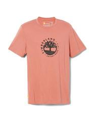 TIMBERLAND SS REFIBRA T-shirt en cotton acajou clair - T-shirt - 3