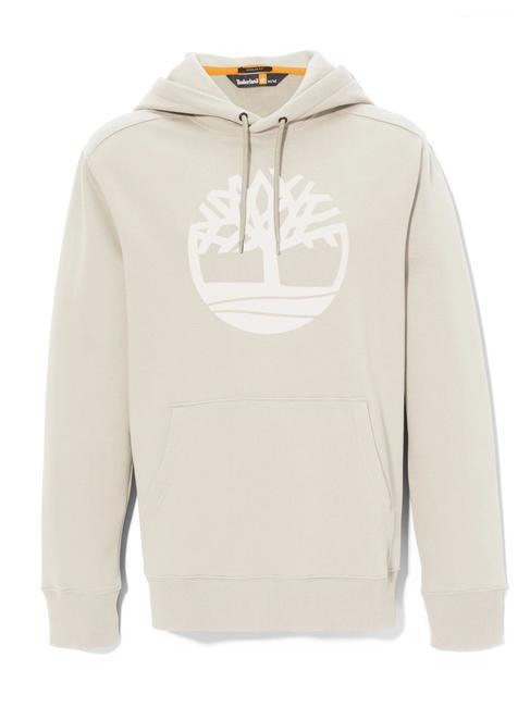 TREE LOGO Sweatshirt &agrave; capuche fossile de l'&icirc;le - Pulls molletonn&eacute;s
