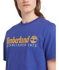 TIMBERLAND ESTABILISHED 1973 T-shirt en cotton clématite bleue wb - T-shirt - 3