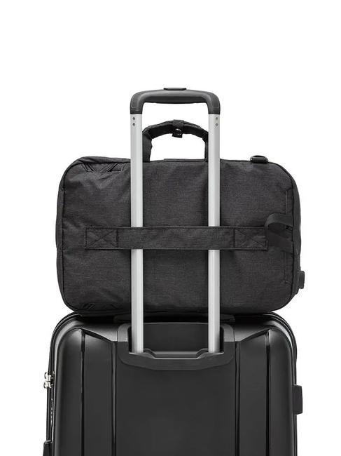 MILLENNIUM Porte-documents sac à dos 3 zips, support ordinateur 15,6" Noir - Porte Documents Travail