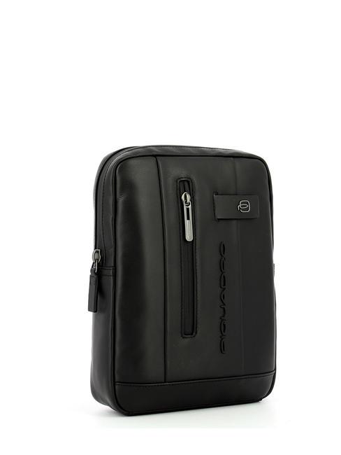 URBAN Sac en cuir Noir - Sacs en Bandoulières pour Homme