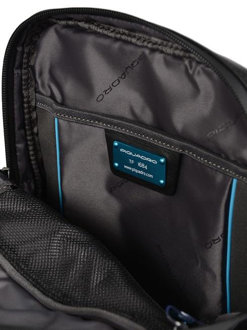 URBAN Sac en cuir Noir - Sacs en Bandoulières pour Homme