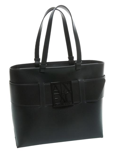 A|X BUCKLE Sac cabas port&eacute; &eacute;paule Noir - Sacs pour Femme