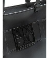 ARMANI EXCHANGE A|X BUCKLE Sac cabas port&eacute; &eacute;paule Noir - Sacs pour Femme - 3