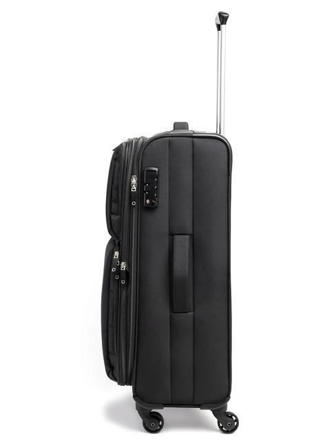 ECO-MOOD Lot de 3 chariots : cabine+moyenne et grande exp Noir - Ensemble Valises