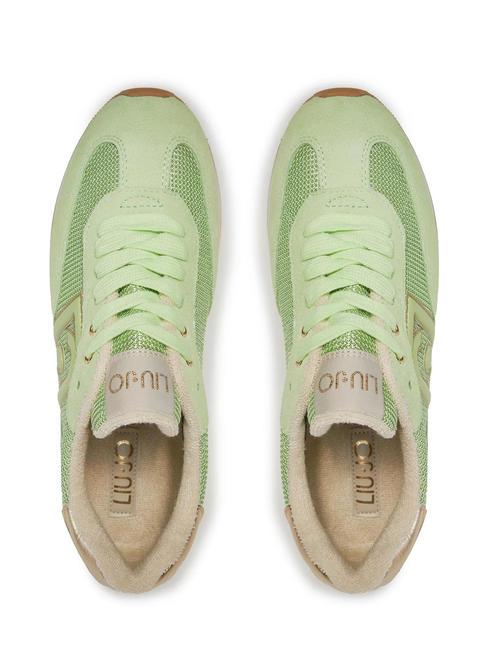 DREAMY 02 Baskets &agrave; plateforme vert clair/or clair - Chaussures Femme