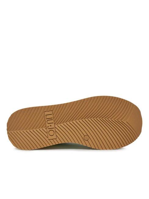 DREAMY 02 Baskets &agrave; plateforme vert clair/or clair - Chaussures Femme