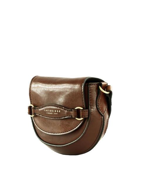 BETTINA Mini sac porté épaule en cuir MARRON - Sacs pour Femme