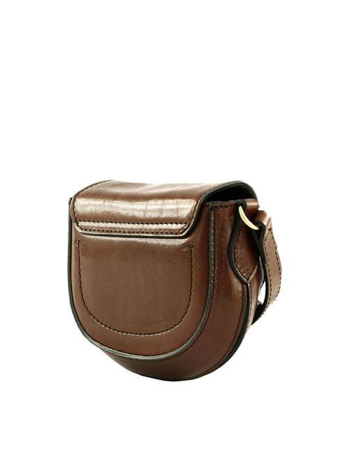BETTINA Mini sac porté épaule en cuir MARRON - Sacs pour Femme