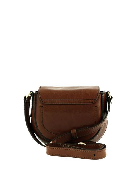 BETTINA Mini sac porté épaule en cuir MARRON - Sacs pour Femme