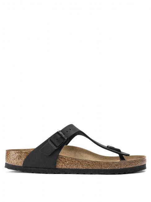 GIZEH BIRKO-FLOR Sandale tong noir - Chaussures unisexe