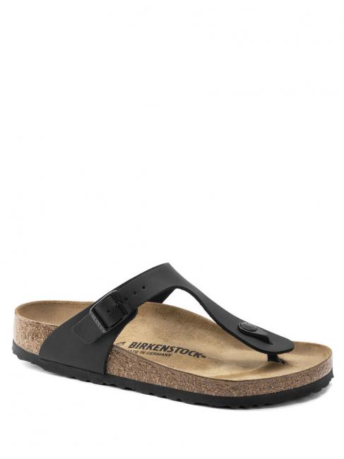GIZEH BIRKO-FLOR Sandale tong noir - Chaussures unisexe