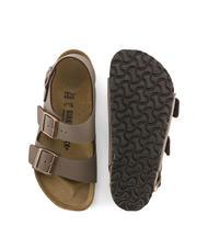BIRKENSTOCK MILANO Babouche sandale Birko-Flor mocca - Chaussures unisexe - 7