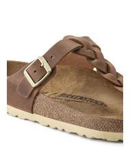 BIRKENSTOCK GIZEH Tongs en cuir Cognac - Chaussures unisexe - 6