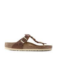 BIRKENSTOCK GIZEH Tongs en cuir Cognac - Chaussures unisexe - 2