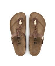 BIRKENSTOCK GIZEH Tongs en cuir Cognac - Chaussures unisexe - 3