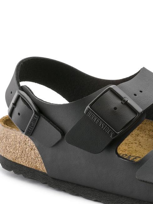 MILANO Sandale pantoufle Birko-Flor noir - Chaussures unisexe