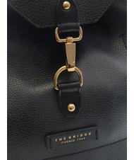 THE BRIDGE CORE SOFT Sac &agrave; dos en cuir black Gold - Sacs pour Femme - 3