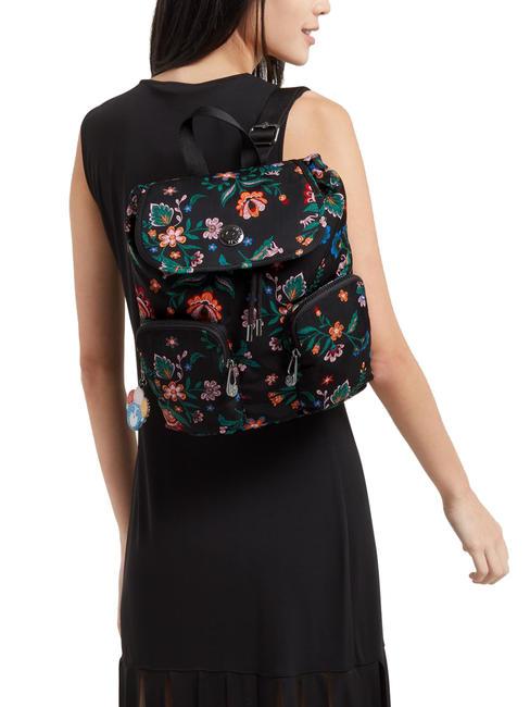 ANTO S FRIDA KAHLO Sac &agrave; dos avec poches frida kahlo floral - Sacs pour Femme