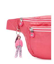 KIPLING YASEMINA XL BARBIE Sac pochette port&eacute; &eacute;paule rose vif - Sacs et accessoires Enfants - 4