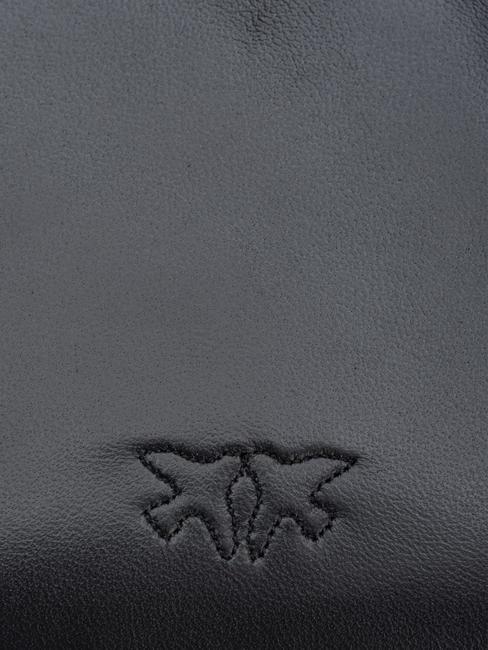 LOVE CLICK PUFF Mini sac porté épaule en cuir couleur de bloc de limousine noire - Sacs pour Femme