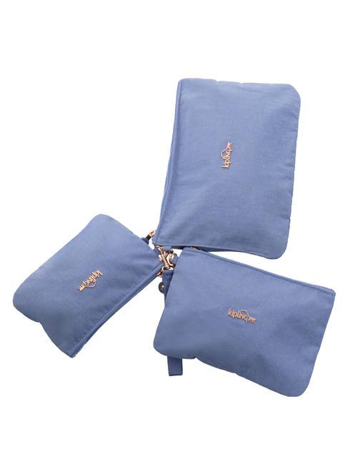 IAKA L WRISTLET Pochette trio avec manchette paillettes lilas - Sacs pour Femme