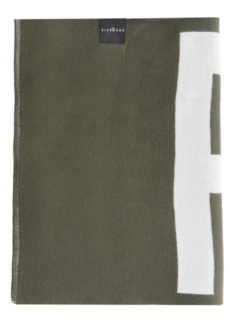 ZAMIG Écharpe longue à logo mil vert. - Écharpes