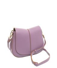 GIANNI CHIARINI HELENA ROUND Sac en cuir avec double bandouli&egrave;re Argyle violet - Sacs pour Femme - 3