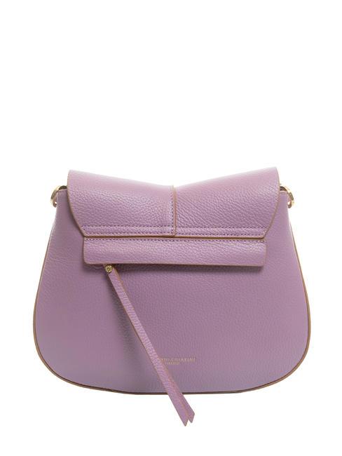 HELENA ROUND Sac en cuir avec double bandouli&egrave;re Argyle violet - Sacs pour Femme