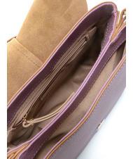 GIANNI CHIARINI HELENA ROUND Sac en cuir avec double bandouli&egrave;re Argyle violet - Sacs pour Femme - 6