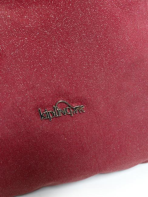 IAKA L WRISTLET Pochette trio avec manchette paillettes carmin - Sacs pour Femme