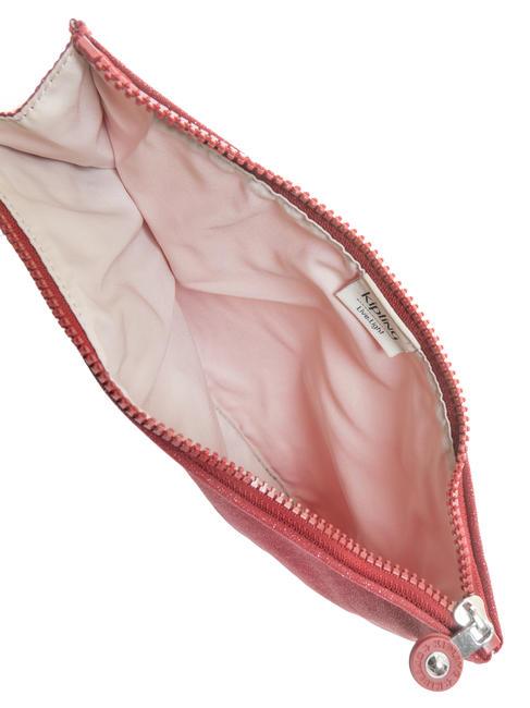 IAKA L WRISTLET Pochette trio avec manchette paillettes carmin - Sacs pour Femme