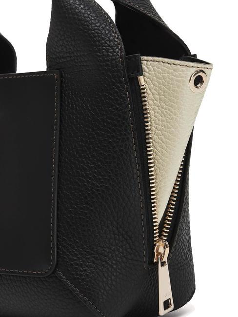 GILDA Mini sacs en cuir avec bandoulière noir + marbre c - Sacs pour Femme
