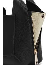 FURLA GILDA Mini sacs en cuir avec bandoulière noir + marbre c - Sacs pour Femme - 4