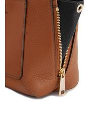 FURLA GILDA Mini sacs en cuir avec bandoulière cognac / noir - Sacs pour Femme - 3