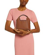 FURLA GILDA Mini sacs en cuir avec bandoulière cognac / noir - Sacs pour Femme - 5