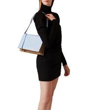 BORBONESE LIVRE  Sac bandouli&egrave;re, en cuir topaze naturelle/op - Sacs pour Femme - 5