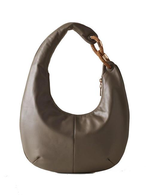 INFINITE Sac bandouli&egrave;re, en cuir gris argile/op - Sacs pour Femme