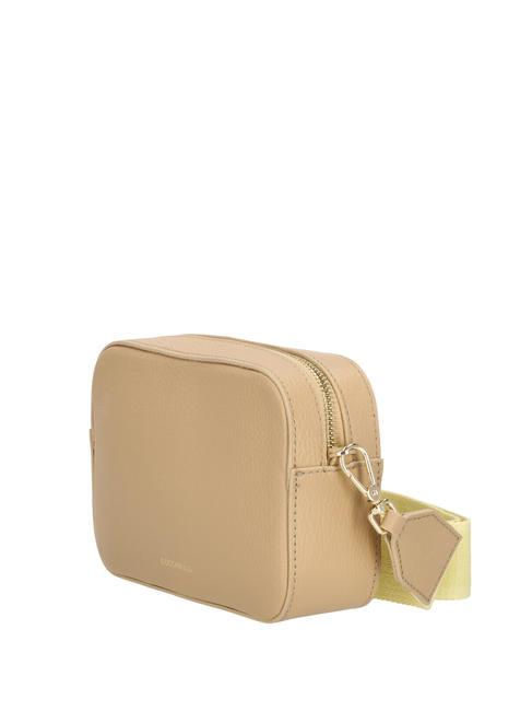 TEBE Sac à bandoulière en cuir texturé beige frais - Sacs pour Femme