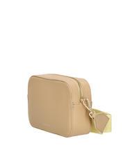COCCINELLE TEBE Sac à bandoulière en cuir texturé beige frais - Sacs pour Femme - 2