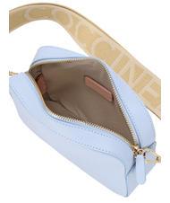 COCCINELLE TEBE Sac &agrave; bandouli&egrave;re en cuir textur&eacute; brume bleue - Sacs pour Femme - 4