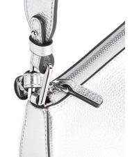 COCCINELLE MERVEILLE Sac &agrave; bandouli&egrave;re en cuir textur&eacute; ARGENT - Sacs pour Femme - 3