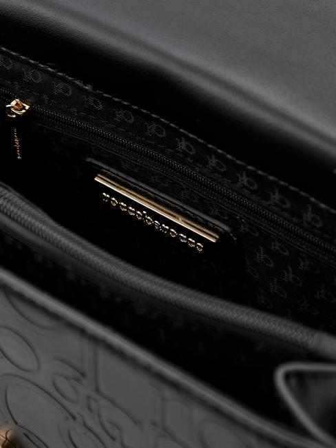 RUBINO Sac bandoulière à rabat noir - Sacs pour Femme