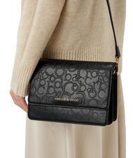 ROCCOBAROCCO RUBINO Sac bandoulière à rabat noir - Sacs pour Femme - 5