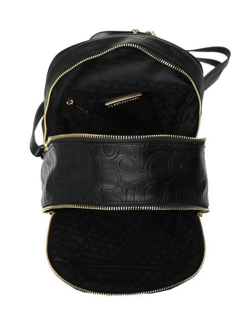 RUBINO Sac &agrave; dos &agrave; logo emboss&eacute; noir - Sacs pour Femme