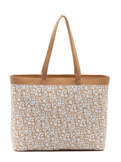 GIADA Sac shopping avec bandouli&egrave;re blanc/cuir de vache - Sacs pour Femme